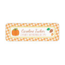 Search for pumpkin orange return address labels Gender neutral baby shower