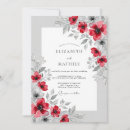 Search for red gray wedding invitations Winter