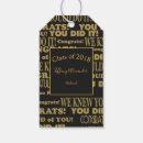 Search for black and gold gift tags Congrats grad