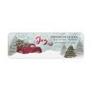 Search for red truck return address labels Trendy