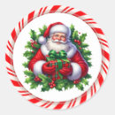 Search for candycane stickers Santa