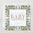 Search for blue and yellow baby shower invitations For her