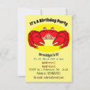 Search for sea life birthday invitations Crab
