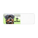 Search for rottweiler return address labels Pet