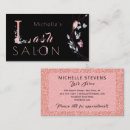 Search for lash extensions business cards Rose gold