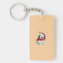 Search for holiday rectangular key rings Santa