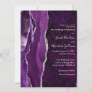 Search for purple black silver wedding invitations Glitter