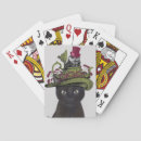 Search for black cat playing cards Fabfunky