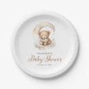Search for moon baby shower plates Bearly wait