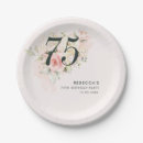 Search for 75th birthday paper plates Typography