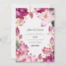 Search for indian lotus wedding invitations Watercolor