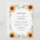 Search for sunflower bouquet wedding invitations Watercolor