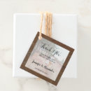 Search for rustic thank you wedding favour tags Country