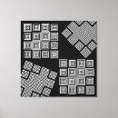 Search for black lines canvas prints Pattern