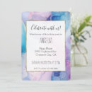 Search for purple and turquoise birthday invitations Abstract