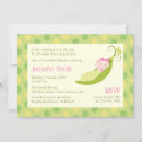 Search for pea in a pod baby shower invitations Polka dots
