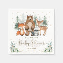 Search for watercolor woodland animals napkins Gender neutral