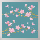 Search for blue cherry blossom art Flower