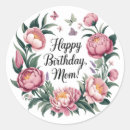Search for happy birthday mom stickers Floral