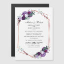 Search for floral wedding invitations Purple