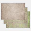 Search for burlap christmas wrapping paper Green