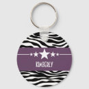Search for purple zebra key rings Girly