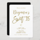 Search for gold white sweet 16 invitations Script