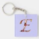 Search for letter e key rings Flowers
