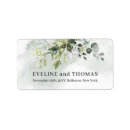 Search for black and gold glitter return address labels Watercolor