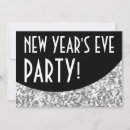 Search for new years party invitations Silver