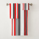 Search for grey and red bath towels White