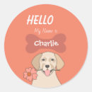 Search for dogs name stickers For pets