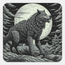 Search for howling stickers Black and white