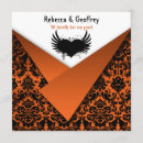 Search for heart wing invitations Black