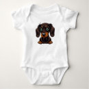 Search for dachshund baby bodysuits Puppy