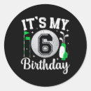 Search for 6 year old birthday stickers Golfer