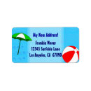 Search for pool ball return address labels Beach