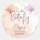 Search for spring showers stickers Butterfly baby shower