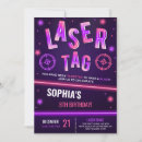 Search for girls laser tag invitations For kids