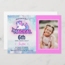 Search for pink unicorn invitations Magical