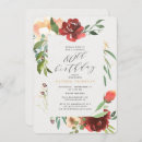 Search for red 80th birthday invitations Floral