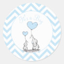 Search for blue chevron baby shower stickers It's a boy