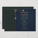 Search for blue gingham wedding invitations Tartan