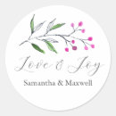 Search for rustic thank you wedding stickers Typography