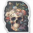 Search for mexican sugar skulls stickers Floral skull