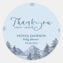 Search for winter wonderland thank you stickers Silver