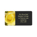 Search for yellow roses return address labels Pretty