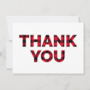 Search for red plaid thank you cards Rustic