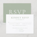 Search for minimalist wedding rsvp cards Sage green