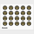 Search for radioactive stickers Toxic